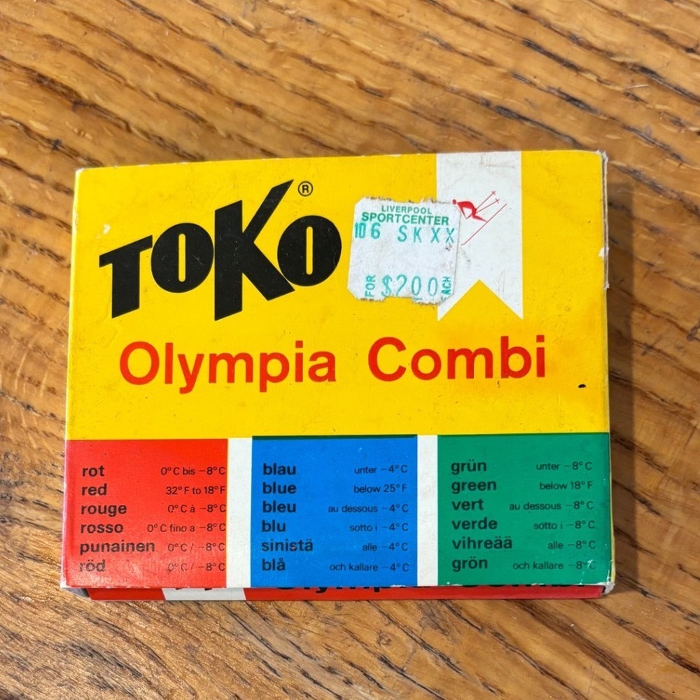 Vintage Toko Olympia Combi Ski Wax Set Unopened Made in Switzerland EGA 23187